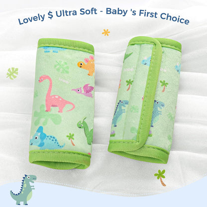 COOLBEBE Car Seat Straps Shoulder Pads for Baby Kids, Super Soft Seat Belt Covers for All Car Seats/Pushchair/Stroller/High Chair