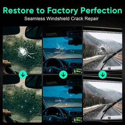 Car Windshield Crack Repair Kit - 2026 Upgrade Nano Glass Repair Liquid for Cracks & Chips, Cracks Gone Glass Remover Fluid for Quick Fix Windshields, Windows, Mirrors