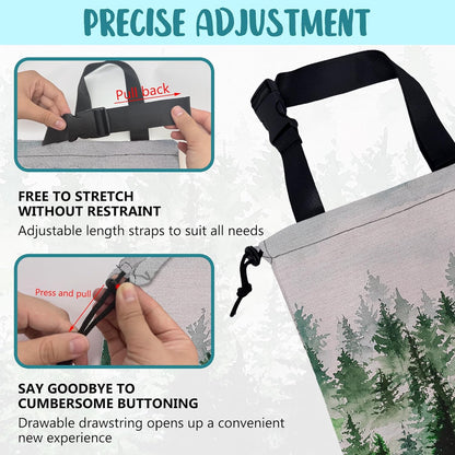 Car Garbage Bag Colorful Floral Spring Daisy Drawstring Car Trash Bag Hanging for Back Seat with Adjustable Buckle Canvas Vehicle Trash Can Easy-to-Install