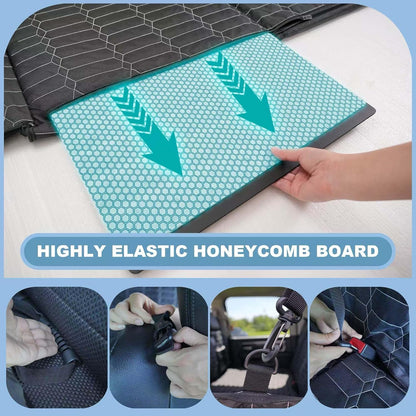 Reliadura SUV Cargo Liner for Dogs, Waterproof Dog Trunk Cover with Bumper Flap Protector, Pet Cargo Mat for SUVs Sedans Vans, Non-Slip Scratchproof Dog Seat Cover, Large Size Universal Fit