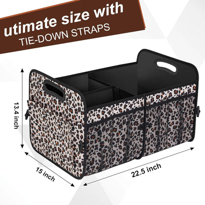 Femuar Car Trunk Organizer with Large Capacity Waterproof Car Accessories for Women & Men, Collapsible Trunk Organizer for Suv/Jeep/Sedan,Tools (Black, Standard)