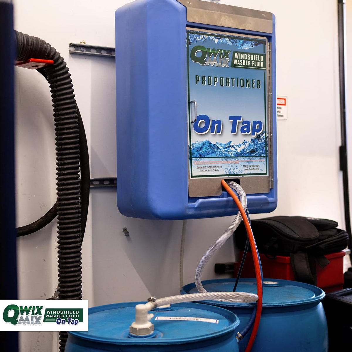 Qwix Mix Windshield Washer Fluid Concentrate, 1 Bottle Makes 32 Gallons, 1/4 oz. Makes 1 Gallon 100% Biodegradable