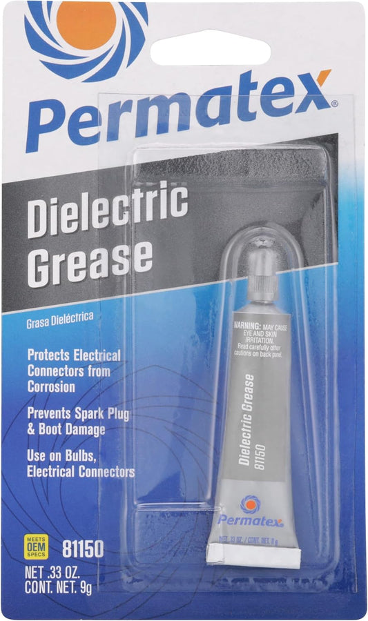 Permatex 22058 Dielectric Tune-Up Grease, 3oz. - High Performance Dielectric Grease Used to Protect Terminals, Spark Plugs, Wiring and Other Electrical Connections Against Salt, Dirt, and Corrosion