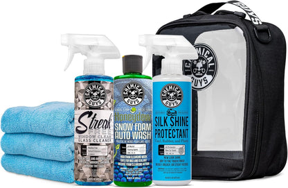 Chemical Guys 10-Piece Arsenal Builder Car Wash Kit with Foam Gun, Bucket, and 3 - 16 fl oz Car Care Products & Chemicals - Works with Garden Hose for Trucks, SUVs, Motorcycles, and More