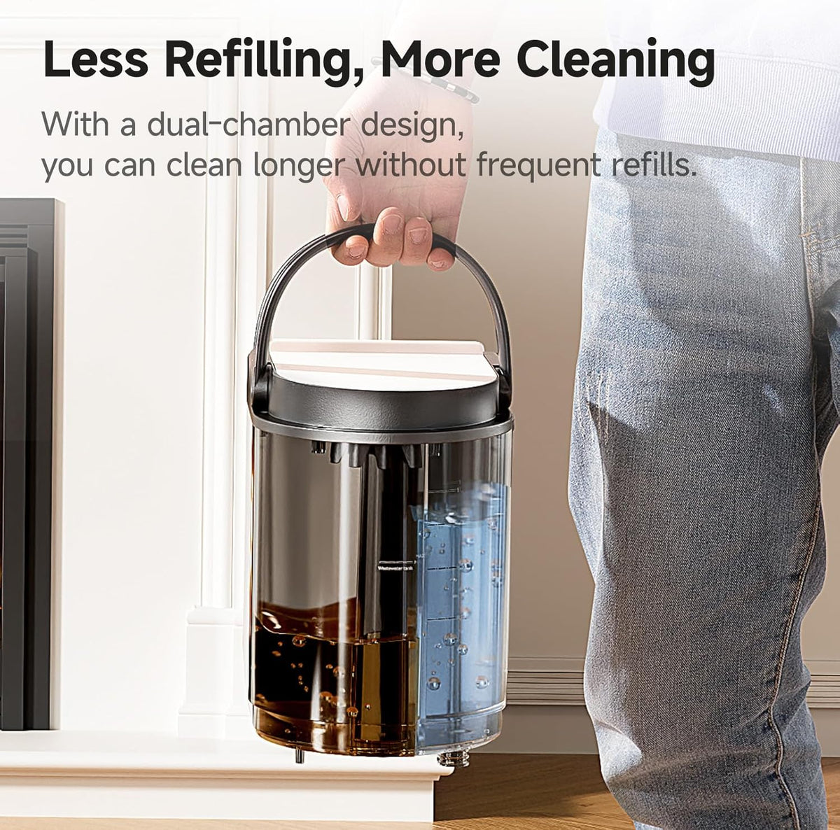 Uwant Portable Carpet Cleaner with Steam& Hot Water 18Kpa Upholstery Cleaner Machine for Pets with Cleaning Tools& Solution Carpet Steam Cleaner for set of 1 Cars,Couch,Furniture