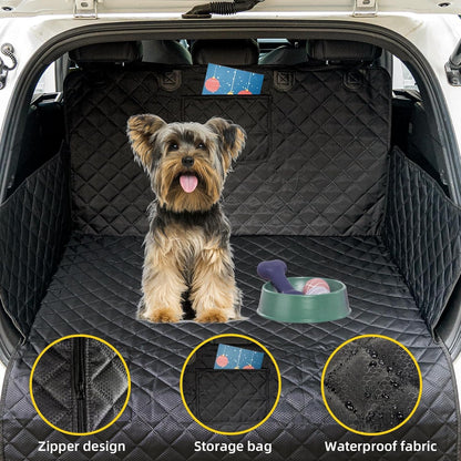 SUV Cargo Liner for Dog Car Seat Cover Waterproof Pet Cargo Cover Nonslip Dog Seat Cover with Bumper Flap Protector for SUV Trunk Sedans Vans（70L”*40W“）