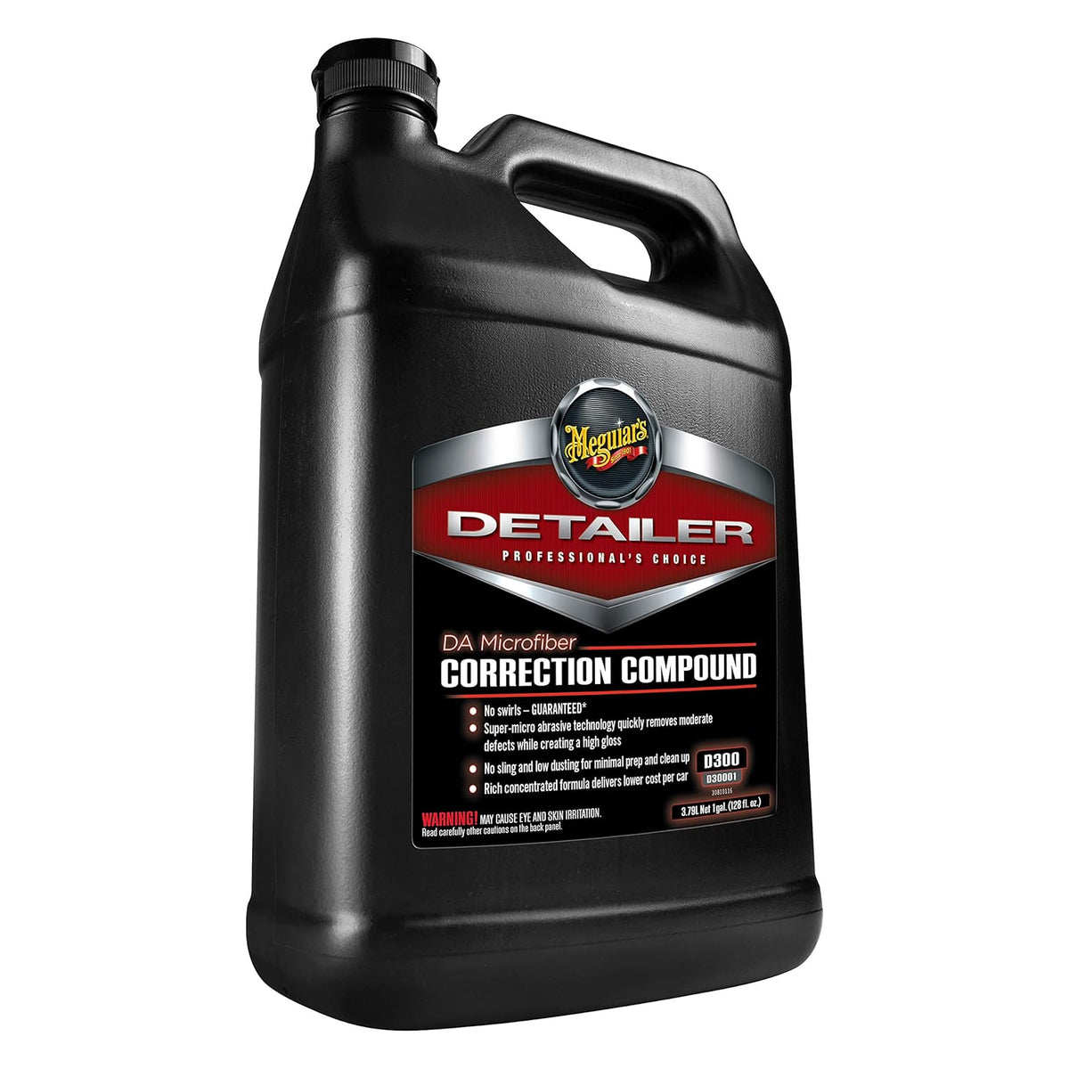 Meguiar's DA Microfiber Correction Compound D30032 - Pro Car Scratch Remover, for Use with a DA Polisher and Microfiber Cutting Disc, Remove Swirls, Scratches, Water Spots, and Oxidation, 32 Oz