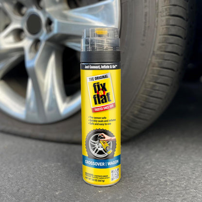 Fix-A-Flat S60420 Aerosol Emergency Flat Tire Repair and Inflator, for Standard Tires, Eco-Friendly Formula, Universal Fit for All Cars, 16 oz. (Pack of 1)