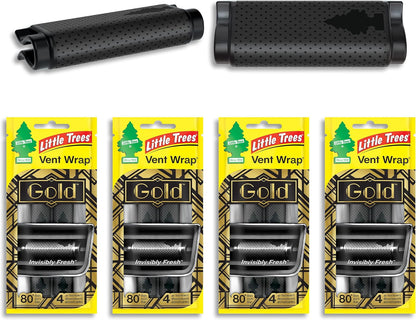 LITTLE TREES Car Air Freshener | Vent Wrap Provides Long Lasting Scent, Invisibly Fresh | New Car Scent, 16 Air Fresheners