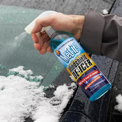 E·Z·R Windshield De-Icer. Melt it! Instantly Melts Ice & Winter Frost For Car Windshields, Windows, Mirrors, Key Locks, & Latches, Snow Melting Defrost Liquid For Car Window Cleaner, 17 Fl Oz, 2-Pack