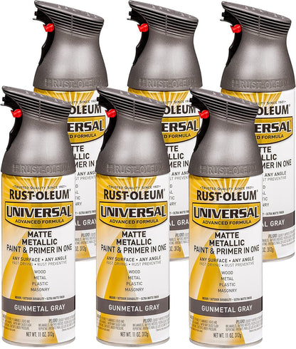 Rust-Oleum 302151 Universal All Surface Clear Topcoat Spray, 11 oz, Dead Flat Clear - Colors A