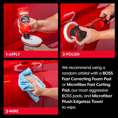 Griot's Garage BOSS Fast Correcting Cream for Car Polishing and Detailing, Swirl, Scratch Remover for Vehicles, 16oz