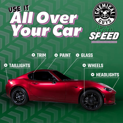 Chemical Guys HydroSpeed Ceramic Quick Detailer Spray - SiO2 Shine Car Detailer Spray for Cars, Trucks, SUVs, Motorcycles and RVs, Boosts Gloss, Hydrophobic Protection and Slickness, 128 oz