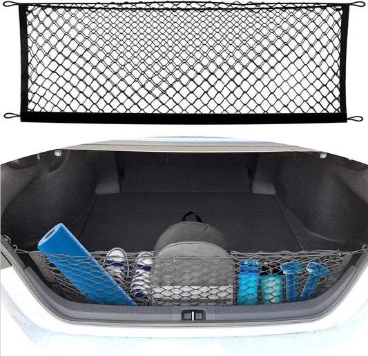 Trunk Envelope Style Mesh Cargo Net for Toyota Camry 2018-2025, 2026- Car Accessories - Premium Trunk Organizer and Storage - Cargo Net for Sedan - Vehicle Carrier Organizer for Toyota Camry