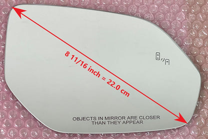 Blind Spot Mirror Glass with Full Size Adhesive for 2018-2026 Volkswagen Atlas Passenger Side View Right RH