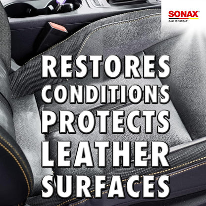 SONAX Premium Class Leather Care Cream | Car Leather Conditioner | Restores & Protects Seats | Prevents Cracking & Fading | 250ml