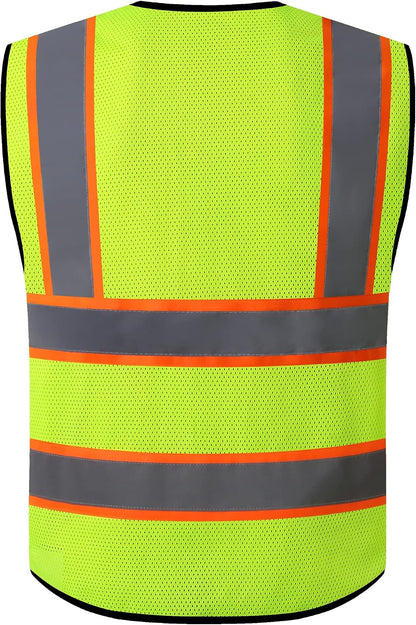 Reflective Safety Vest for Men Women Construction Vest Meet ANSI/ISEA Standard