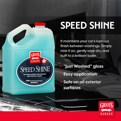 Griot's Garage Speed Shine for Car Detailing, Quick Detailer for All Exterior Surfaces, Trim and Wheels, Provides a Glossy Finish, 11146, 35 oz