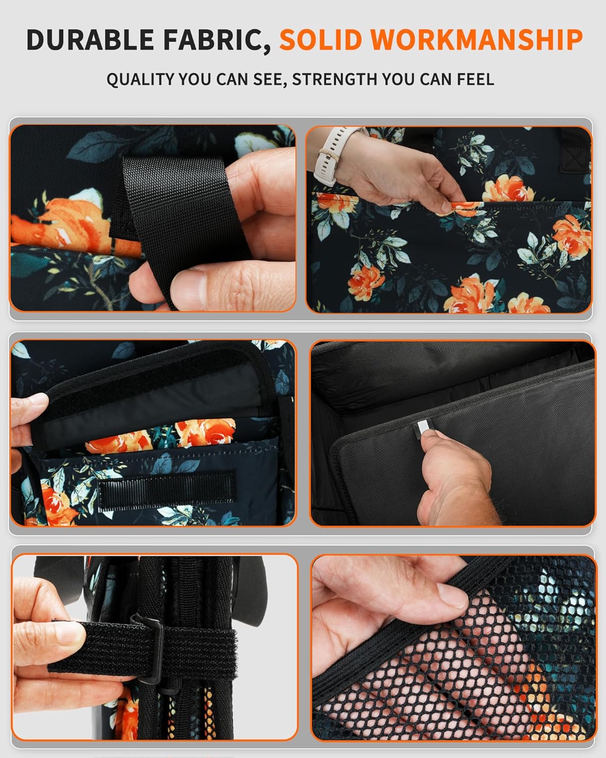 SIBOFUEGO Sturdy Car Trunk Organizer – Large Capacity Trunk Organizer for SUVs & Sedans, Hard-Shell One-Piece Design with Cute Print, Collapsible and Durable Car Organizers (Black Leopard 70L)