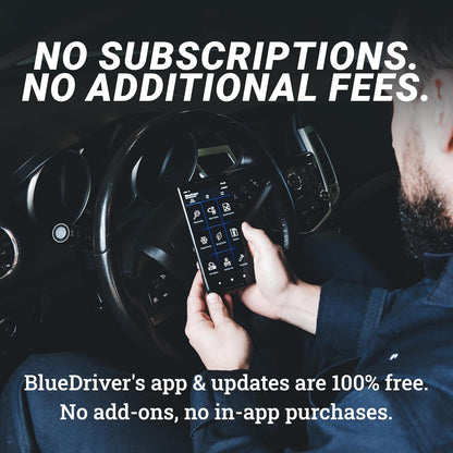 BlueDriver Pro Next Gen OBD2 Scanner – No Subscription, Bluetooth Car Code Reader for iPhone & Android – Diagnose 8000+ Issues, ABS SRS TPMS, Repair Reports, Vehicles 1996+