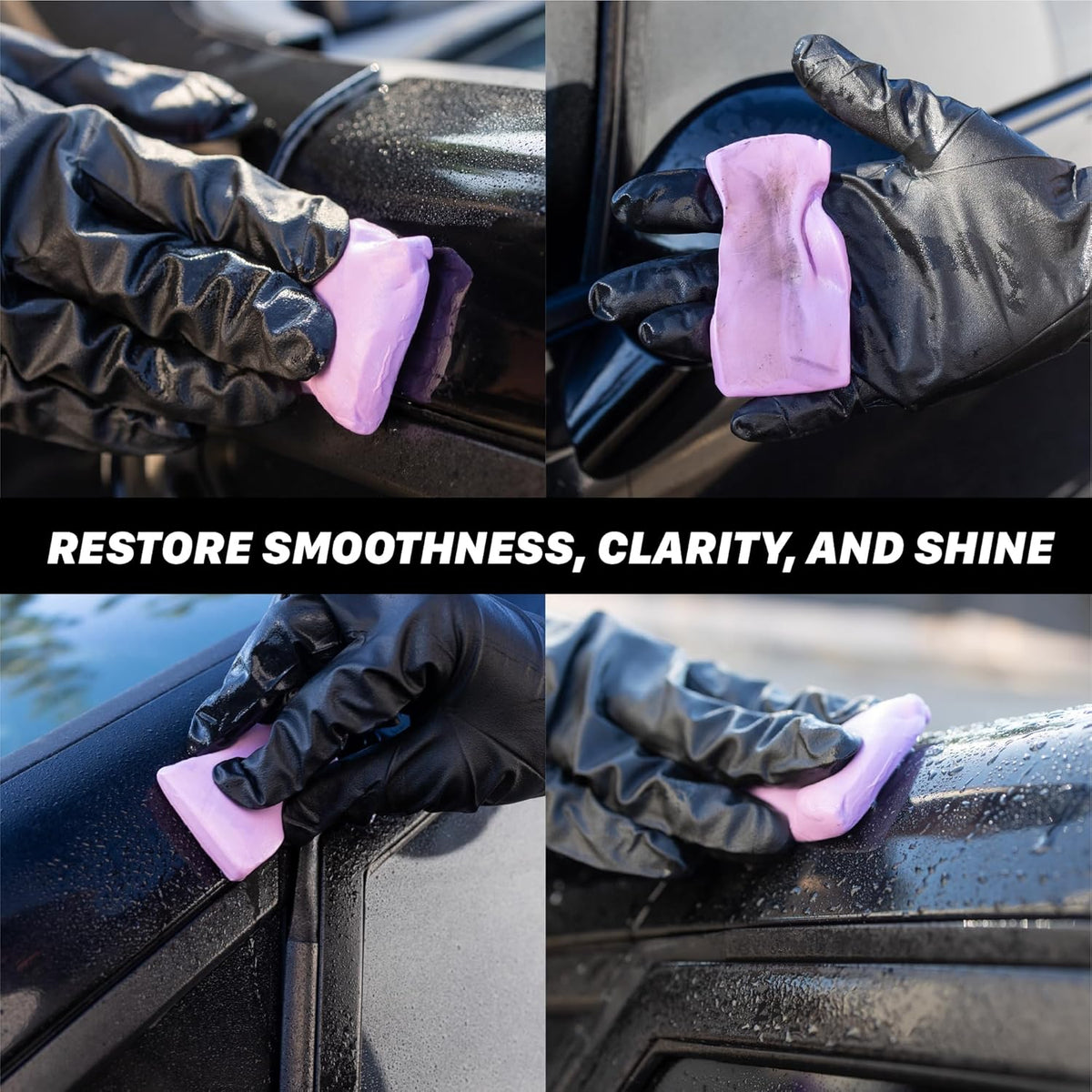 Maxshine Universal 3-Pack Magic Clay Bar – Heavy Grade 50g Car Detailing Clay for Paint, Glass, Plastic & Metal Surfaces – Removes Surface Contaminants, Overspray, Brake Dust & Road Grime