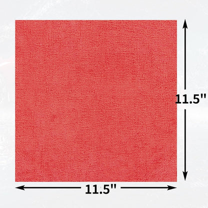 Microfiber Cleaning Cloth, 100 Pack Cleaning Rags Microfiber Towel Bulk Absorbent Lint-Free Wash Cloths, All-Purpose Shop Towels for Cars, Automotive, Garage, Home & Kitchen 11.5"*11.5"