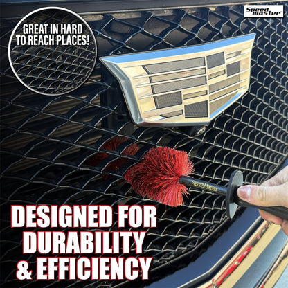 Speed Master Wheel Brush | Memory Foam Bristles | Safe on All Wheel Types | Clean Your Wheels with Ease!