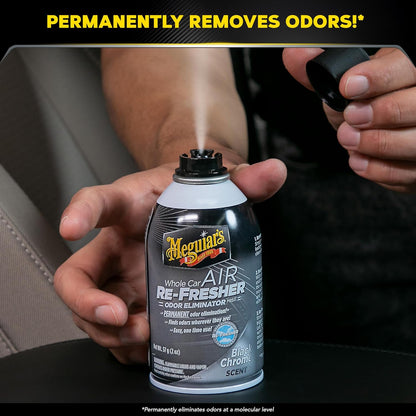 Meguiar’s Whole Car Air Refresher Odor Eliminator, Summer Breeze, 2 Oz— Car Air Freshener For Commuters, Detailers; Mist Refreshes Cabin For Sedan, Suv, Truck, Van