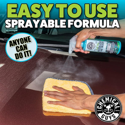 Chemical Guys Swift Wipe Sprayable Waterless Car Wash Spray - Spray and Wipe to Safely Clean and Shine Cars, Trucks, Motorcycles, RV & More, High Lubrication Formula, 128 oz