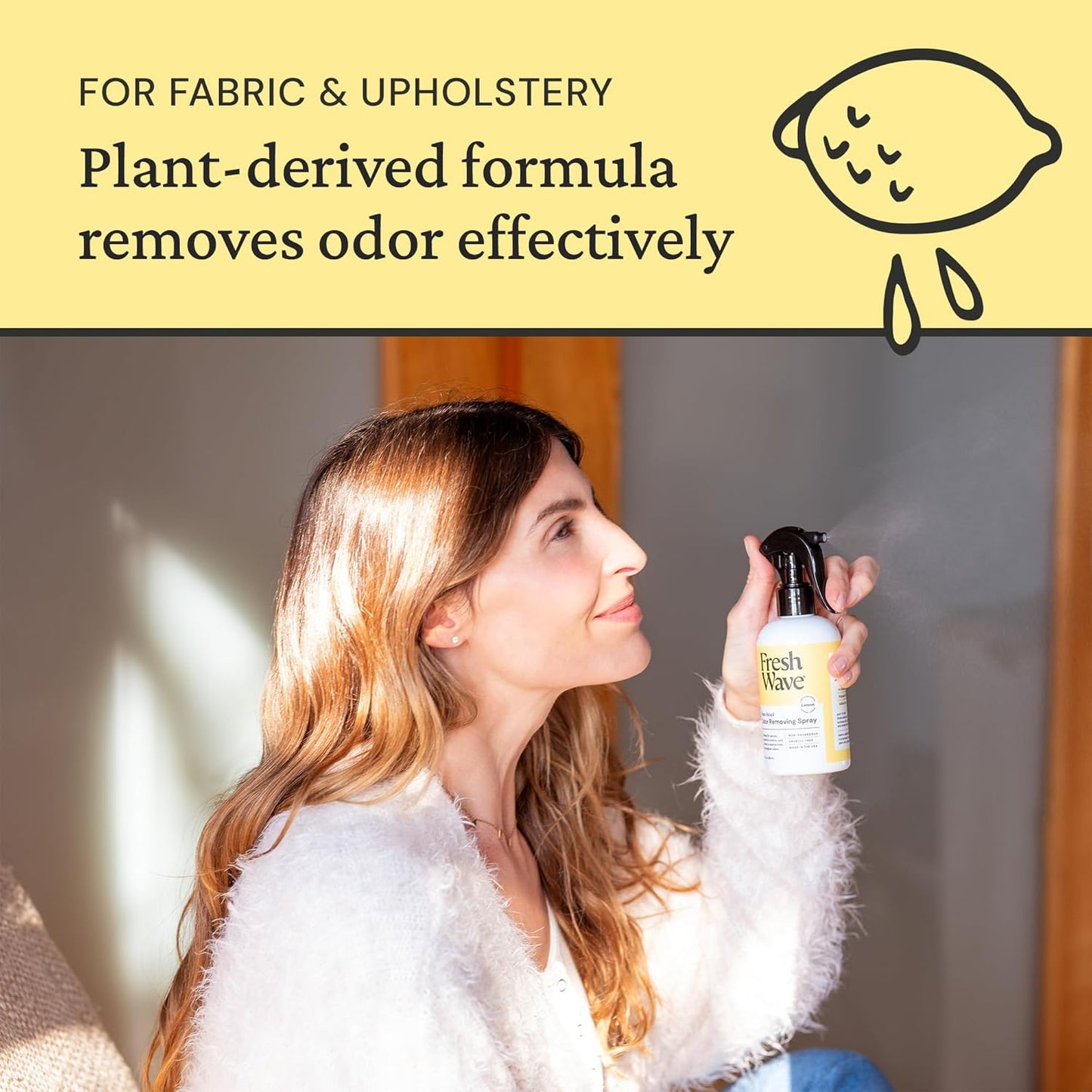 Fresh Wave Original Scent Odor Removing Spray, 8 fl. oz. | Pack of 2 | Odor Absorber for Home, Furniture, Fabrics & Trash | Safer Odor Relief