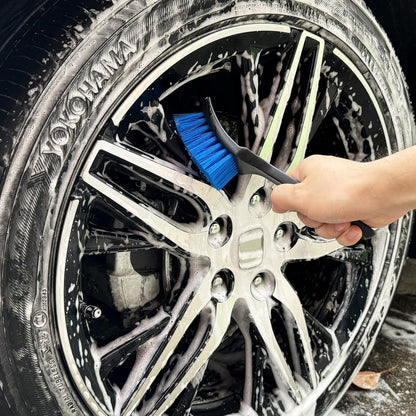 Wheel Brush, Wheel & Rim Cleaner Brush, Tire Brush, Wheel Cleaning Brush, Bendable & Durable Car Wheel Brush Set, Car Detailing Brushes, Wheel Brushes for Cleaning Wheels