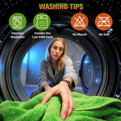 48"x24" XXL Car Drying Towel, 1300GSM Dual-Sided Microfiber Car Drying Cloth, Super Absorbent & Scratch-Free Lint-Free Wash Towel for Car, SUV, Truck & RV Cleaning (Machine Washable)