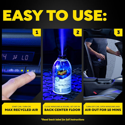 Meguiar’s Whole Car Air Refresher Odor Eliminator, Summer Breeze, 2 Oz— Car Air Freshener For Commuters, Detailers; Mist Refreshes Cabin For Sedan, Suv, Truck, Van