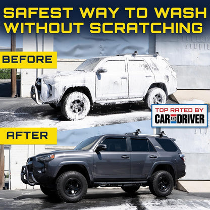 Foam King Car Wash Foam Gun, Foam Cannon for Hose Garden - The King of Suds - Ultimate Scratch Free Cleaning Car Soap Sprayer - Snow Foaming Blaster Fits all Garden Hose