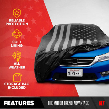Motor Trend SafeKeeper Heavy Duty Car Cover Waterproof All Weather, Multi-Layered Truck SUV Car Cover for Snow Rain Sun UV Protection, Full Exterior Car Covers for Automobiles (Fits up to 190" Length)