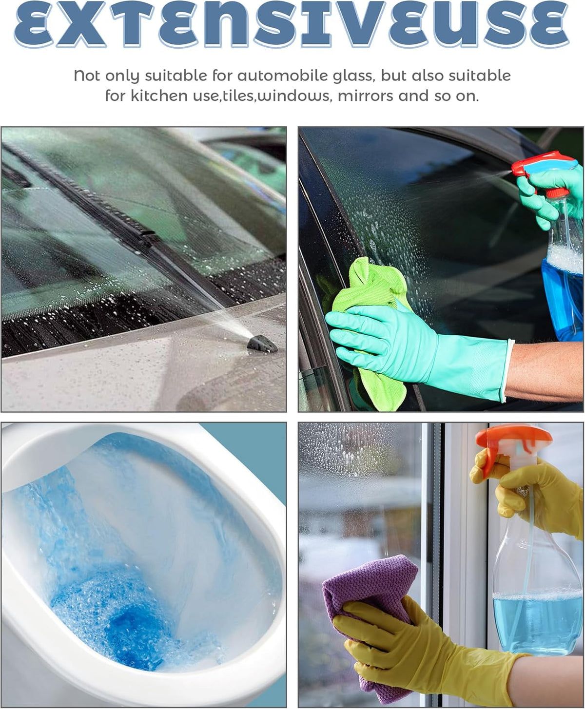 50PCS Windshield Washer Fluid,Car Accessories Car Windshield Washer Tablets Cleaning Washer Fluid Tablets Glass Concentrated Cleaner,Used to Clean Automotive Glass,Window,Mirror,Etc
