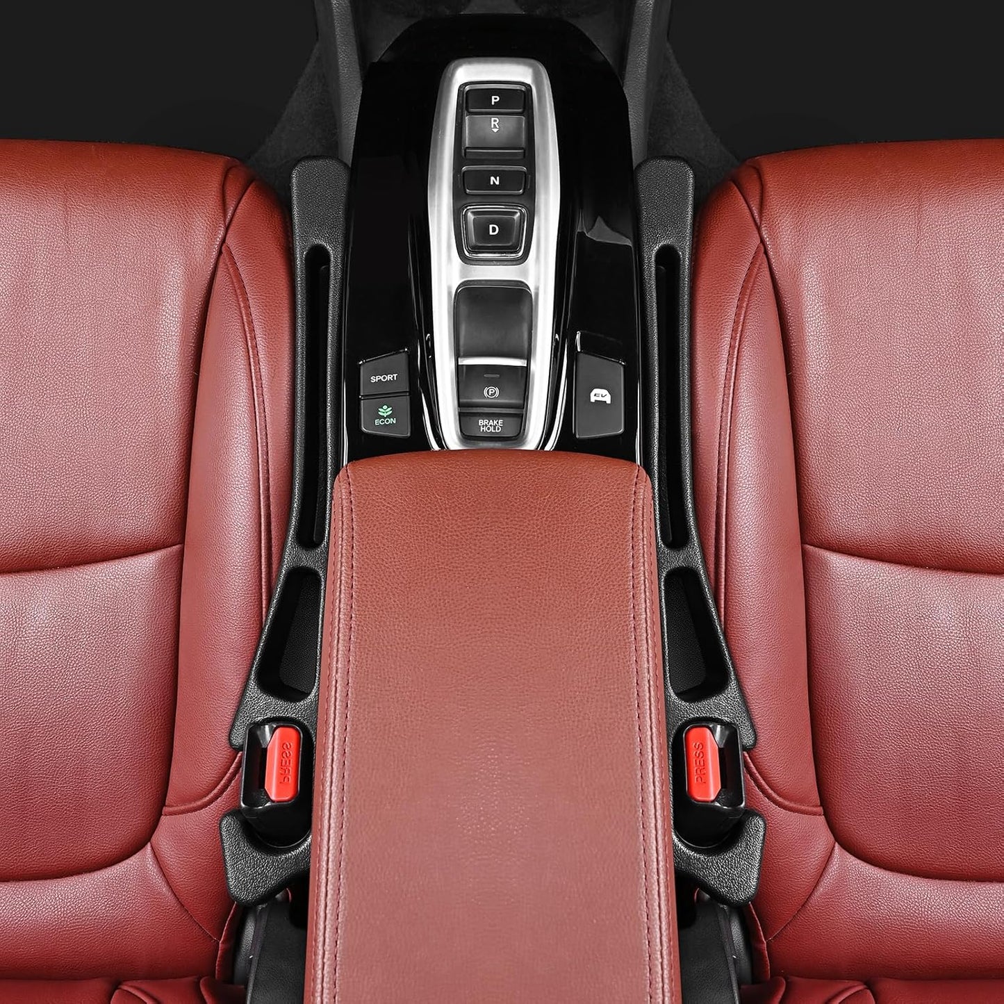 7F Car Seat Gap Filler, Organiser Between Seat and Centre Console, Universal Car Accessories, Fit SUV Truck Storage Black