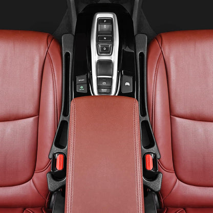 7F Car Seat Gap Filler, Organiser Between Seat and Centre Console, Universal Car Accessories, Fit SUV Truck Storage Black