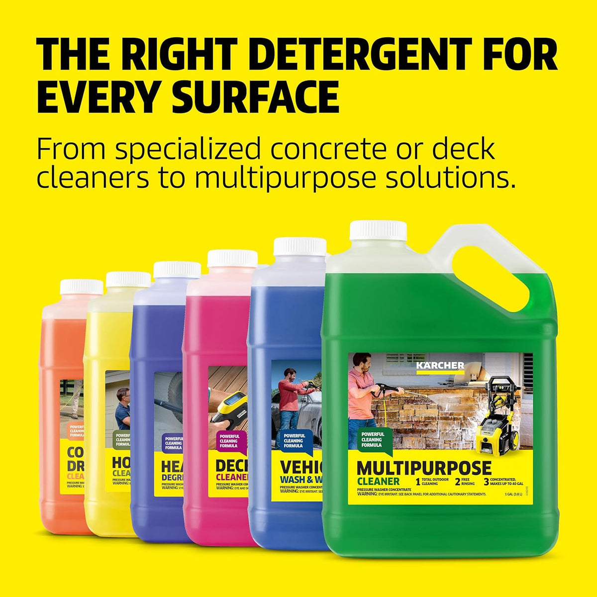 KÄRCHER Vehicle Wash and Wax, Pressure Washer Detergent, Cleans Cars, Bikes, Trucks, Boats and More, Highly Concentrated, Makes up to 40 gal of Cleaner