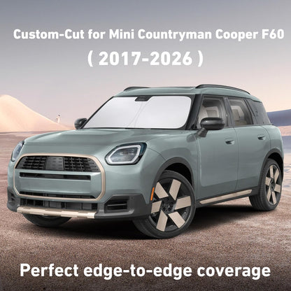 EcoNour Car Windshield Sun Shade | 2025 Upgraded Innovative No-Light-Pass Technology for Maximum Coverage | Foldable Sun Shade Keeps Your Vehicle Cool | Must-Have Car Accessories | Small (59" x 29") - Colors I