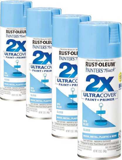 Rust-Oleum 334029 Painter's Touch 2X Ultra Cover Spray Paint, 12 oz, Gloss Clear - Colors C