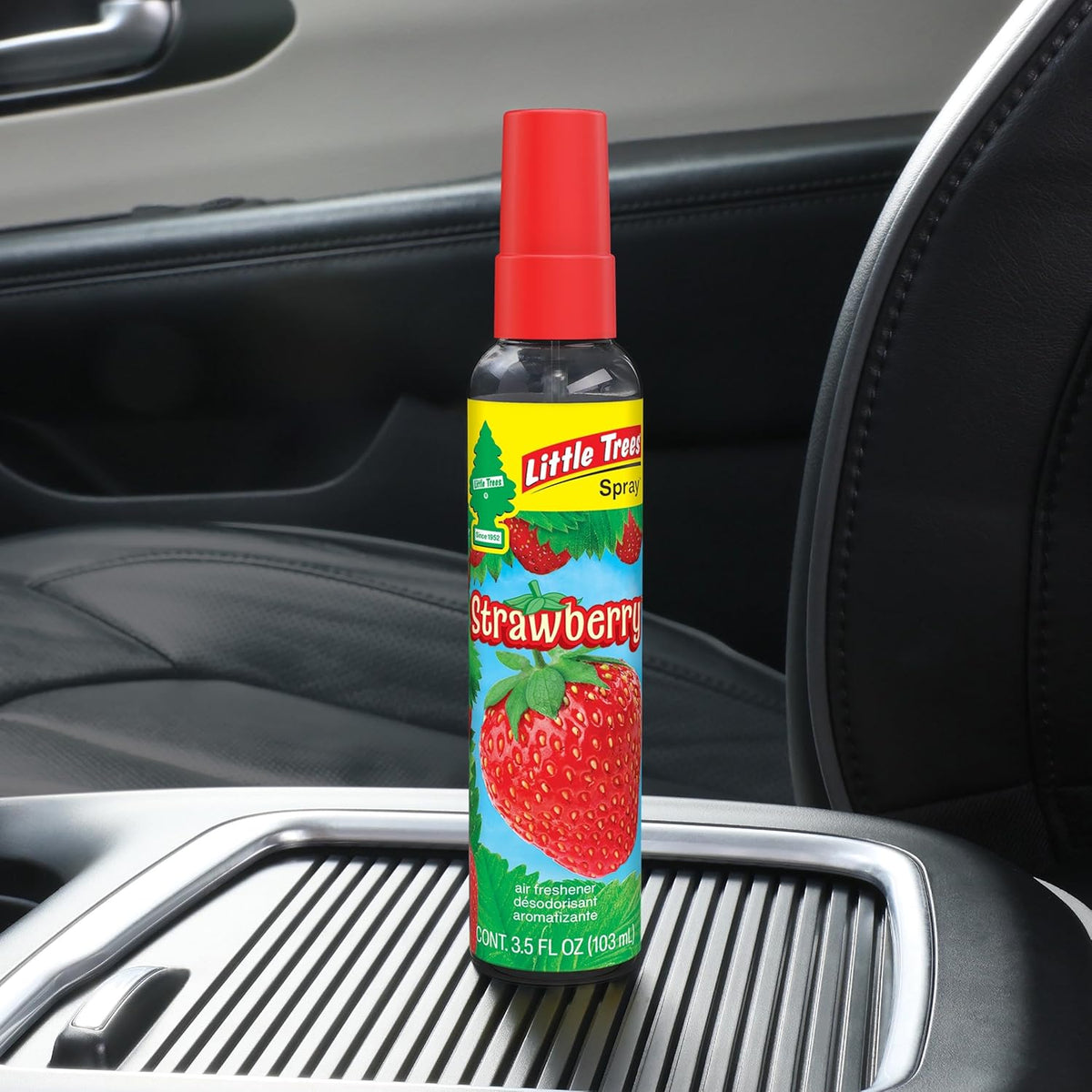 LITTLE TREES Car Air Freshener | Spray Provides a Long-Lasting Scent for Auto or Home | On-the-go Freshness | Black Ice, 6 Air Fresheners