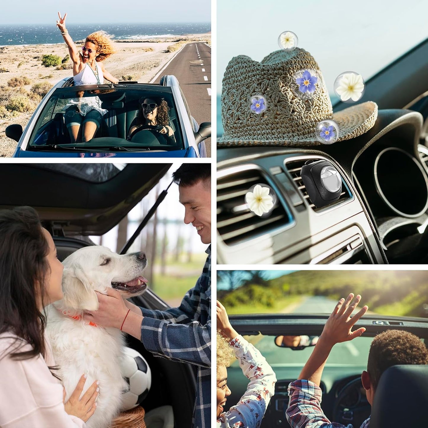 Car Air Fresheners, 6 Pack, Citrus, Car Fresheners Vent Clips, Long Lasting Air Freshener, Car Refresher for Men Women