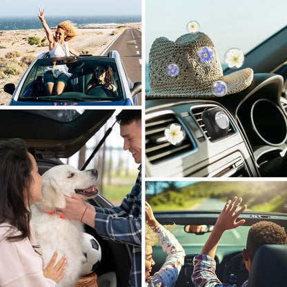 Car Air Fresheners, 6 Pack, Citrus, Car Fresheners Vent Clips, Long Lasting Air Freshener, Car Refresher for Men Women