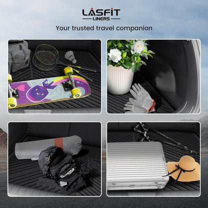 LASFIT Cargo Liner for Honda CR-V 2026 2025 2024 2023 (Gasoline & Hybrid & e:FCEV) All Weather TPE Car Trunk Mat (Upper Position), Cargo Only Black