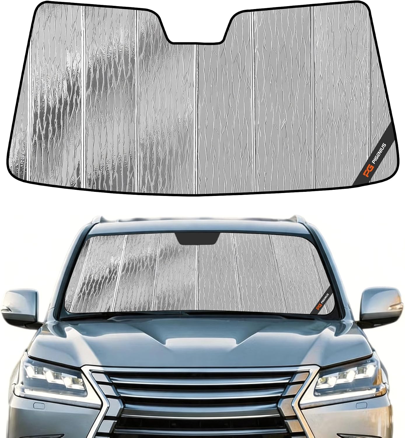 Pigenius Windshield Sun Shade for Lexus RX350/RX450h 2010-2015 Front Window Sunshade - AstraGuard