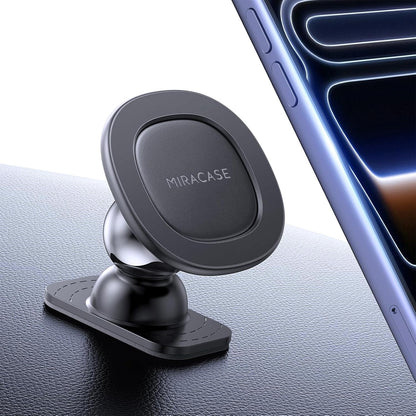 Miracase Phone Holders for Your Car with Metal Hook Clip, Air Vent Cell Phone Stand Car Mount, Universal Automobile Cradle for Garmin GPS Fit iPhone Android and All Smartphones, Dark Black