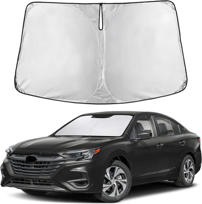 EcoNour Car Windshield Sun Shade | 2025 Upgraded Innovative No-Light-Pass Technology for Maximum Coverage | Foldable Sun Shade Keeps Your Vehicle Cool | Must-Have Car Accessories | Small (59" x 29") - Colors F
