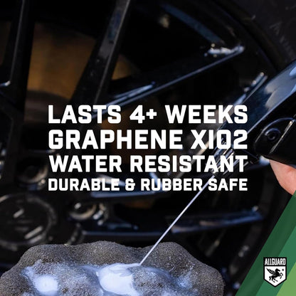 Tire GSS – XiO2™ Tire Shine Spray with Graphene Forms Tri-Molecular Bond to Rubber – Water-Resistant, Long-Lasting Protection – Satin Black Finish – Easy, No-Sling Application with Applicator Pad
