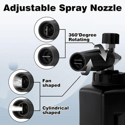 PWACCS Pressure Washer Foam Gun, Short Pressure Washer Gun, Foam Cannon for Car Wash Kit with 1/4" Quick Connector, Pressure Wash Handle for Power Washer with M22 Male Inlet, 4000 PSI, 1.5 Liter
